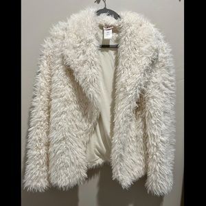Girls Fuzzy Coat